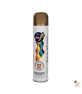 اسپری رنگ روغنی طلایی گل پخش