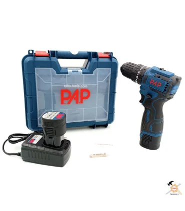 دريل شارژی چکشی براشلس 18 ولت پی ای پی P.A.P