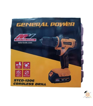 دریل شارژی 18ولت جنرال پاور