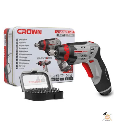 پیچ گوشتی شارژی 3/6 ولت مدل CT 22024 CROWN کرون