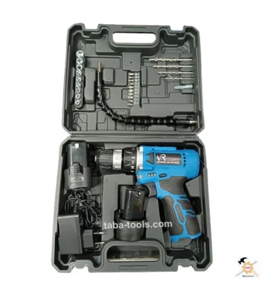 دریل شارژی 12ولت دو باطری VR12V-22A ویوارکس با لوازم