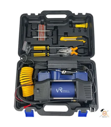 پمپ باد فندکی دو سیلندر VR1207 ACT ویوارکس با تبدیل برق شهری