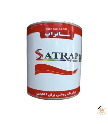 رنگ روغنی سفید براق یک کیلویی ساتراپ