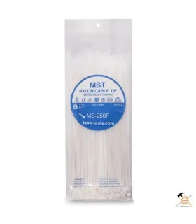 بست کمربندی سفید 2/5 در 25 سانت MST