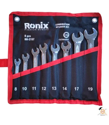 مجموعه 8 عددی آچار یکسر رینگ رونیکس مدل RH-2157