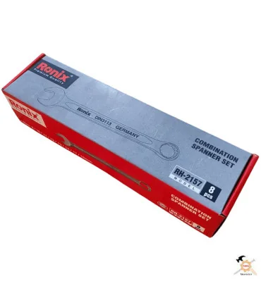 مجموعه 8 عددی آچار یکسر رینگ رونیکس مدل RH-2157