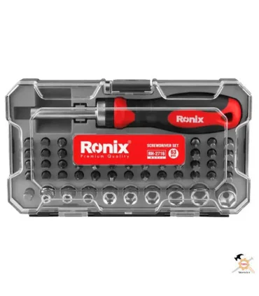 ست پیچ گوشتی جغجغه ای و سری بکس 63 عددی Ronix RH-2716