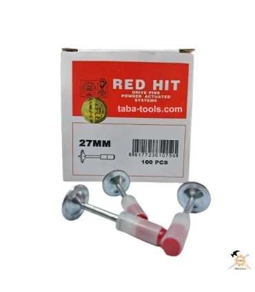 میخ چاشنی دار ردهیت بسته 100 عددی 27 میلیمتر