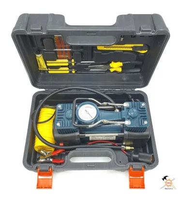 پمپ باد فندکی دو سیلندر با لوازم باس BOSS