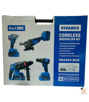 کیت شارژی 4 عددی براشلس ویوارکس VR2404-BCK