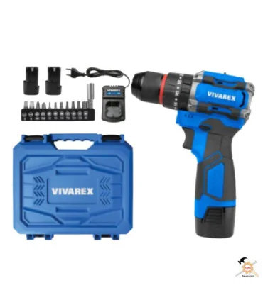 دریل شارژی چکشی 16/8ولت براشلس ویوارکس VR1610V-21BL