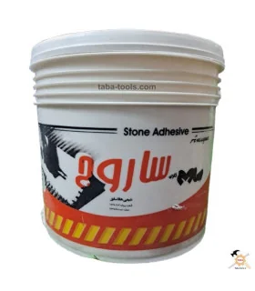 چسب کاشی و سرامیک خمیری ساروج دبه 12/5 کیلویی