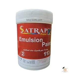 رنگ نیم پلاستیک سفید یک کیلویی ساتراپ