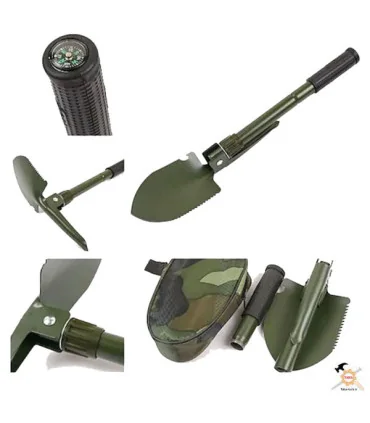 بیلچه مسافرتی تاشو ارتشی چند کاره