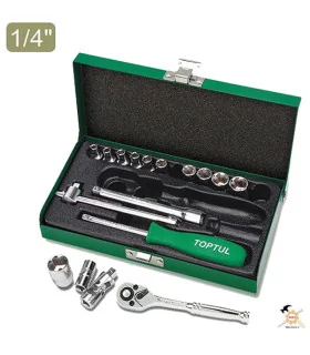 جعبه بکس ۱/۴ هواگیری ۱۷ پارچ تاپ تول GCAD1701