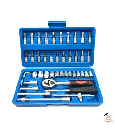 جعبه بکس 46 پارچه 1/4 اینچ نیو تولز