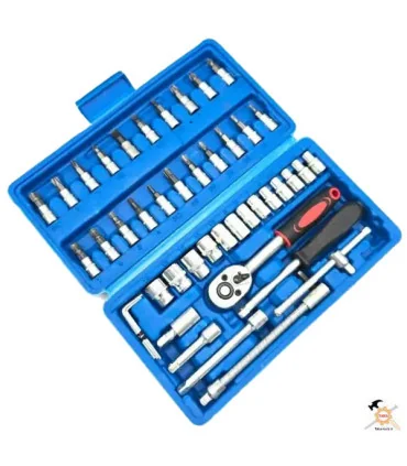 جعبه بکس 46 پارچه 1/4 اینچ نیو تولز