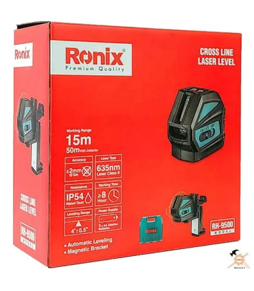 تراز لیزری 2 خط نور 180 درجه رونیکس مدل RH 9500