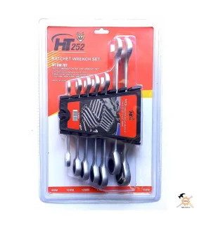 آچار 7 عددی یک سر جغجغه برند hd 252