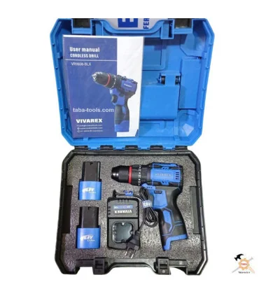 دریل شارژی چکشی 16/8ولت براشلس ویوارکس مدل VR1608-BLX