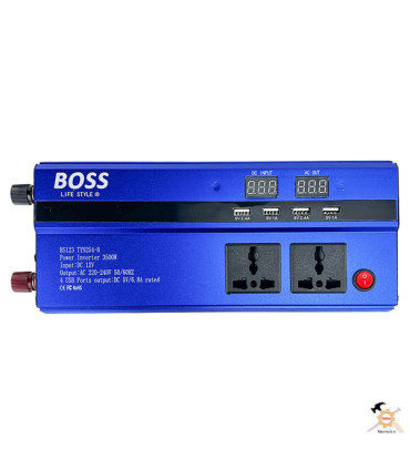 مبدل برق خودرو باس مدل BS123 TYN254-8 ظرفیت 3500 وات