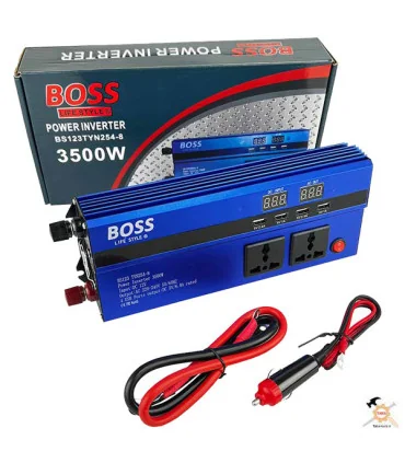 مبدل برق خودرو باس مدل BS123 TYN254-8 ظرفیت 3500 وات