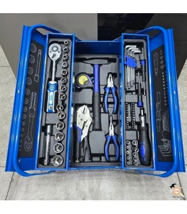 مجموعه جعبه بکس و ابزار 65 عددی صنعتی باس Bs65