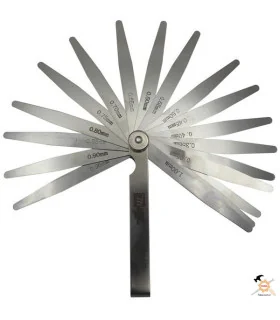آچار فیلر میتا مدل YP-0.05100MM مجموعه 20 عددی