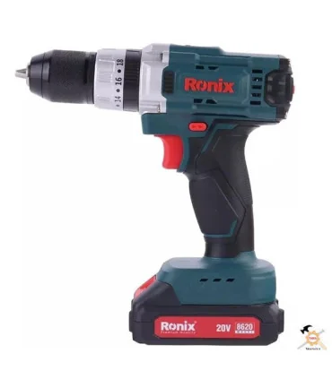 کیت دریل شارژی 20 ولت 53 پارچه رونیکس مدل RS-8620