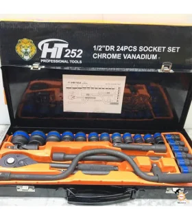 جعبه بکس 24 پارچه هندل دار مشکی HT252