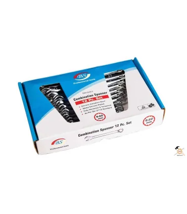 مجموعه ست 12 عددی آچار یکسر رینگ بی اس BS