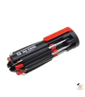 پیچ گوشتی 8 کاره چراغ قوه دار