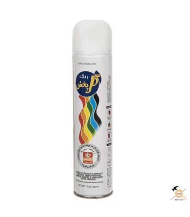 اسپری رنگ روغنی سفید براق گل پخش
