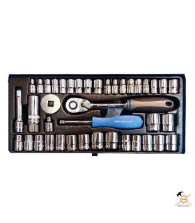 جعبه بکس 40 پارچه 1.4 و 3.8 اینچ و میلیمتر مدل NTS 7002 نووا