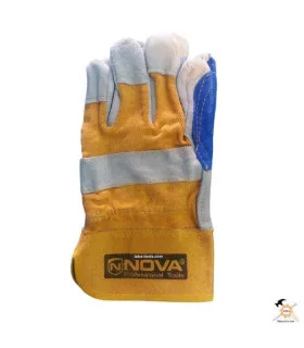 دستکش چرمی کف دوبل نووا
