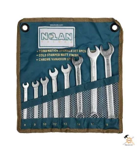 مجموعه ست آچار یکسر رینگ 8 عددی نولان Nolan