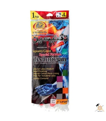 دستکش بنایی سه لایه صنعتی تکنسین