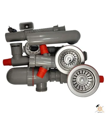 سیفون ظرفشویی دو لگنه فانتزی بزرگ آ ب آ ABA