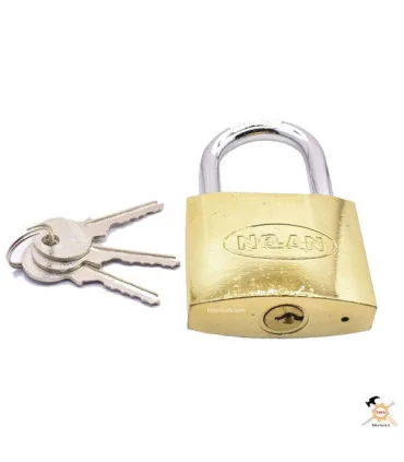 قفل آویز برنجی 63 طلایی نولان
