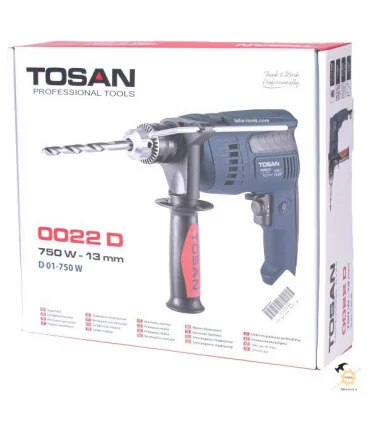 دریل 13 چکشی 750 وات مدل 0022D توسن