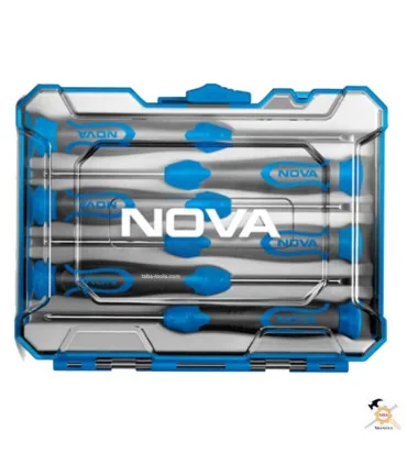 پیچ گوشتی ساعتی 6 پارچه مدل NTS 1329 Nova نووا