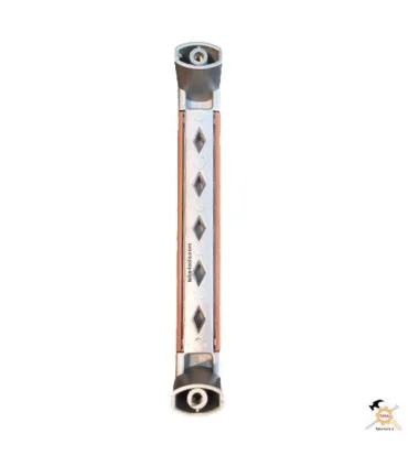 دستگیره دو پیچ ساتن طرح چوب A12 بهسازان