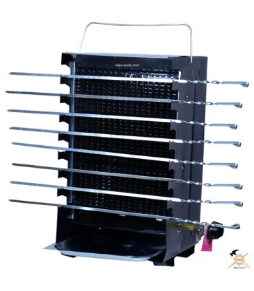 کباب پز گازی ایستاده 8 سیخ شعله آسا