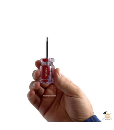 ست پیچ گوشتی دسته کریستالی 7 عددی مدل NTS 1015 نووا