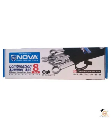 ست آچار یکسر رینگ 8 عددی مدل NTS 1067 Nova نووا