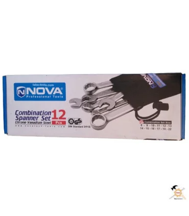 ست آچار یکسر رینگ 12 عددی مدل NTS 1068 Nova نووا