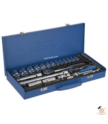 جعبه بکس 60 پارچه 1/2 و 1/4 اینچ مدل NTS 7016 Nova نووا