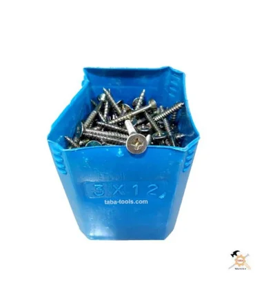 پیچ چوب 7/5 سانت ( 3 در 12 ) بسته 144 عددی