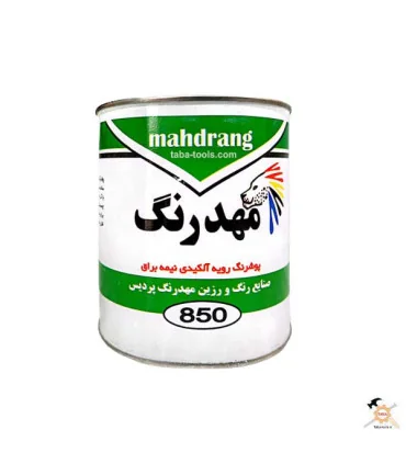 رنگ روغنی سفید نیمه براق یک کیلویی مهدرنگ
