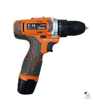 دریل شارژی 12 ولت مدل PM2 پی ام تک باطری